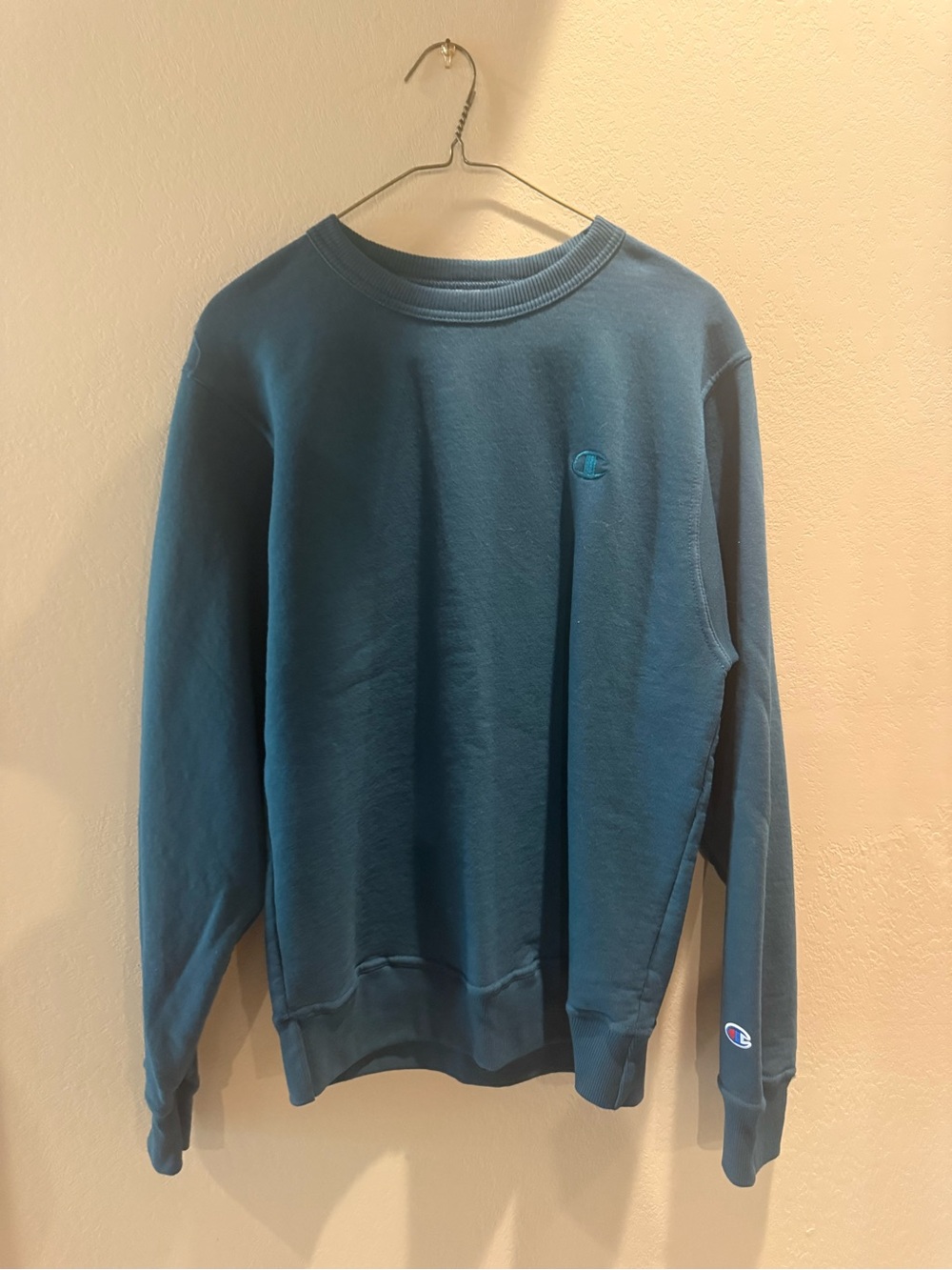 Champion Teal Women's Crewneck Sweatshirt